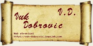 Vuk Dobrović vizit kartica